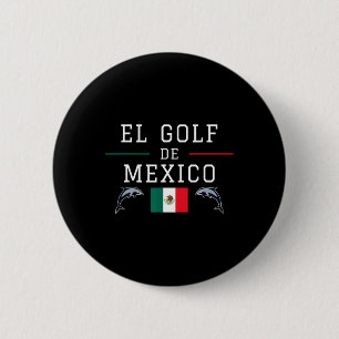 El Golfo De México Vintage Gulf Of Mexico Flag 6 Cm Round Badge