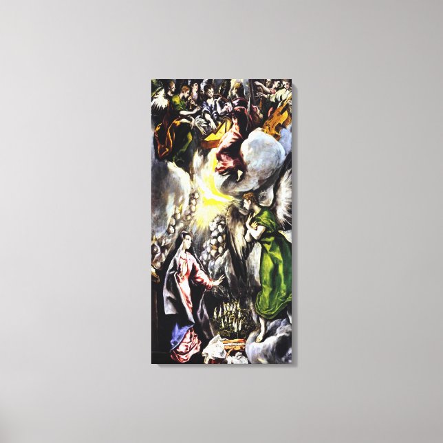 El Greco Annunciation Virgin Mary Canvas Wrap (Front)