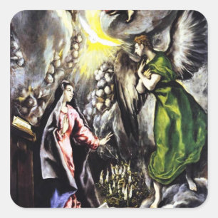 El Greco Annunciation Virgin Mary Stickers