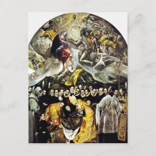 El Greco Burial of the Count of Orgaz Postcard