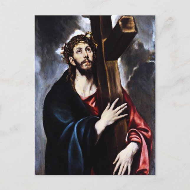 El Greco Christ Carrying The Cross Postcard (Front)