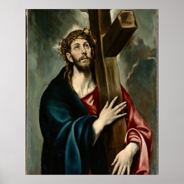 El Greco - Christ Carrying The Cross Poster (Front)