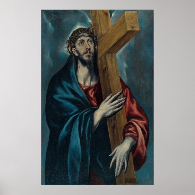El Greco - Christ Carrying the Cross Poster (Front)