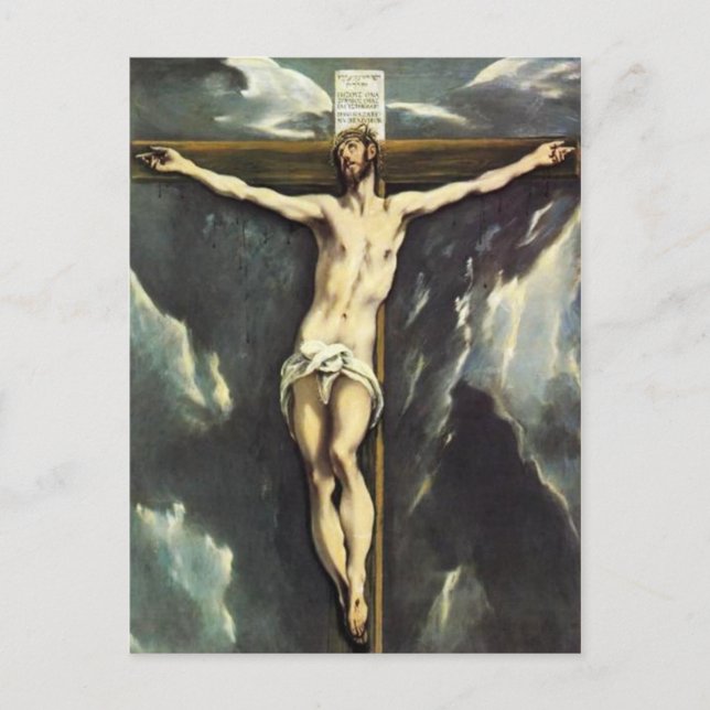 El Greco Christ On The Cross Postcard (Front)