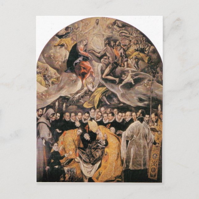 El Greco - LEnterrement du Comte dOrgaz Postcard (Front)