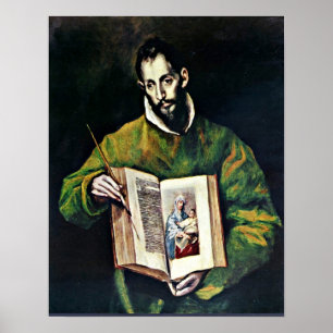 El Greco - St Luke as painter Poster