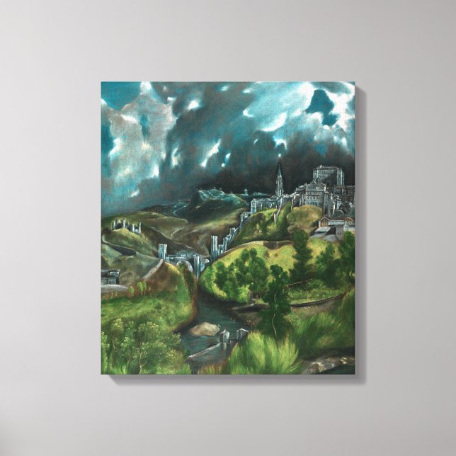 El Greco View Of Toledo Canvas Print (Front)
