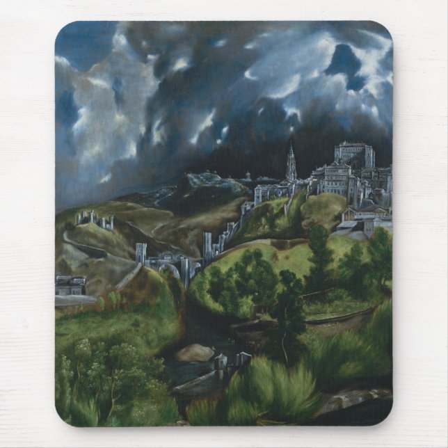 El Greco View of Toledo Mouse Pad (Front)
