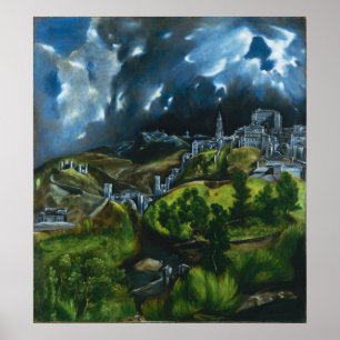 El Greco View of Toledo Poster