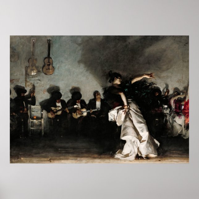 El Jaleo, 1882 by John Singer Sargent Poster (Front)