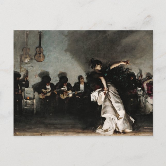 El Jaleo by John Singer Sargent Invitation Postcard (Front)