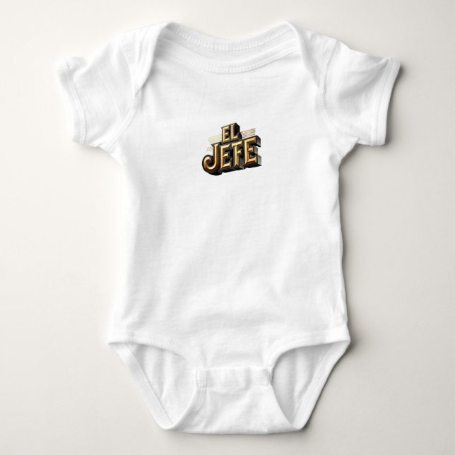 El Jefe Baby Bodysuit (Front)