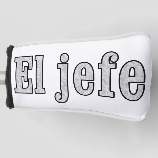 El jefe is the Boss Golf Head Cover (Front)