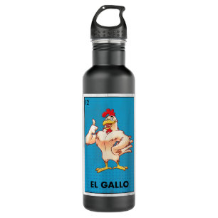 El Jefe Sugar Skull Dia De Los Muertos Men Day of 710 Ml Water Bottle