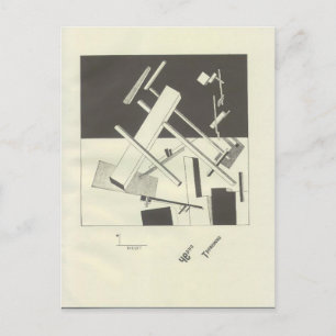 El Lissitzky- Black Anxious Postcard