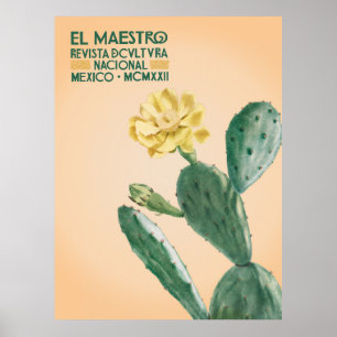 El Maestro Cactus Print   Mexican Botanical Art