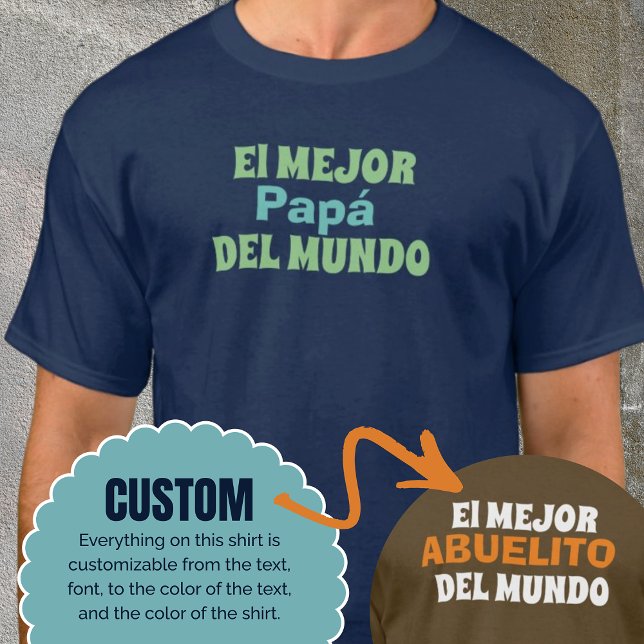 El Mejor Del Mundo Custom Shirt Gift Idea (El Mejor Del Mundo Custom Shirt Gift Idea)