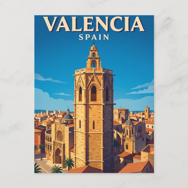 El Micalet Spain Postcard (Front)