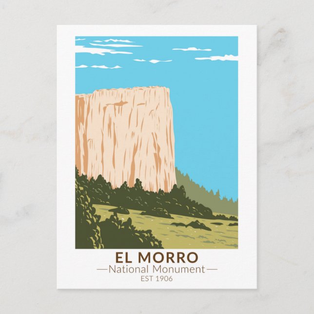 El Morro National Monument Inscription Rock Postcard (Front)