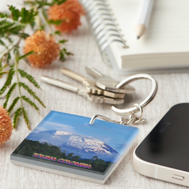 El Nevado del Tolima Travel Key Chain (Front Right)