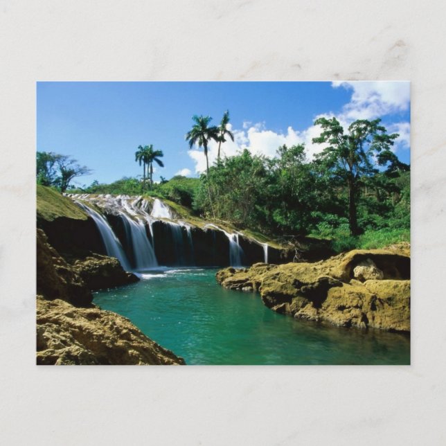 El Nicho Falls, Cuba Postcard (Front)