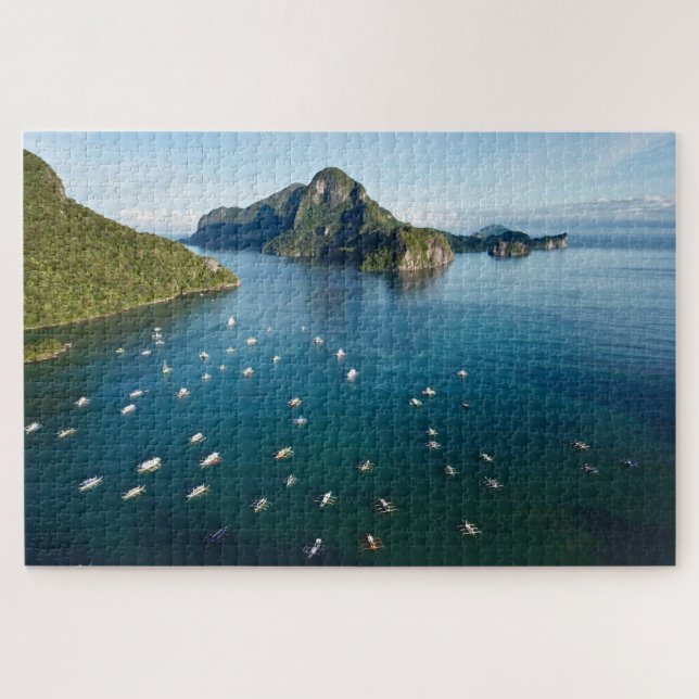 El Nido Palawan Island Philippines Aerial View Jigsaw Puzzle (Horizontal)
