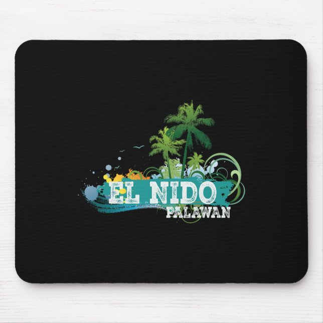 El Nido Palawan Phillipines Vacation Souvenir Tee  Mouse Pad (Front)