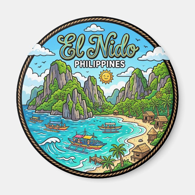 El Nido Philippines Magnet (Front)