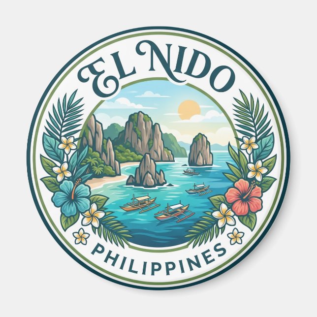El Nido Philippines Magnet (Front)