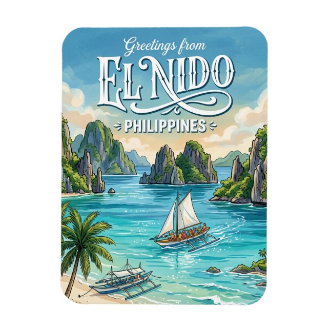 El Nido Philippines Magnet (Vertical)
