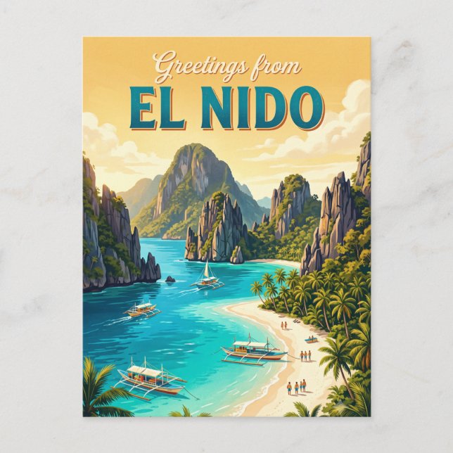 El Nido Philippines Postcard (Front)