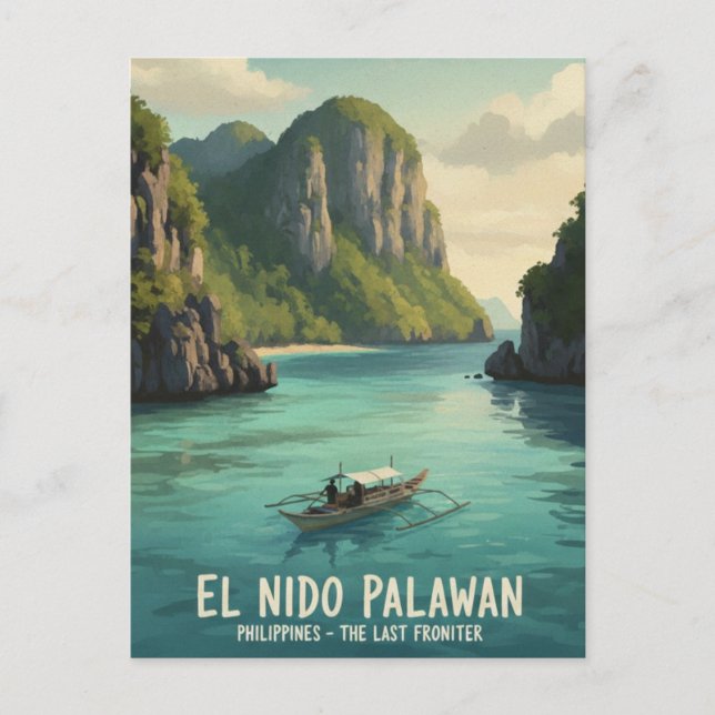 El Nido Philippines Travel Postcard (Front)
