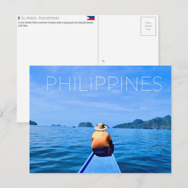 El Nido, Philippines Travel Postcard (Front/Back)