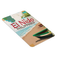 El Nido Philippines vintage travel poster