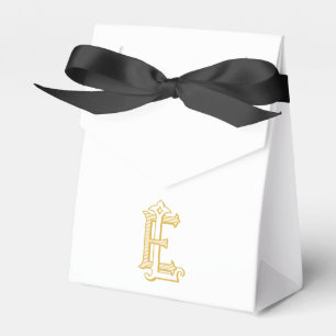 EL or LE Monogram antique initials favour box gold