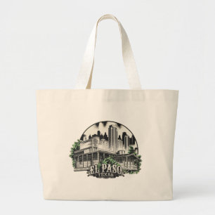 El Paso City Texas USA Large Tote Bag
