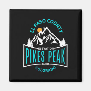 El Paso County Pikes Peak Colorado Climbing Magnet