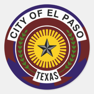 El Paso, Texas Classic Round Sticker