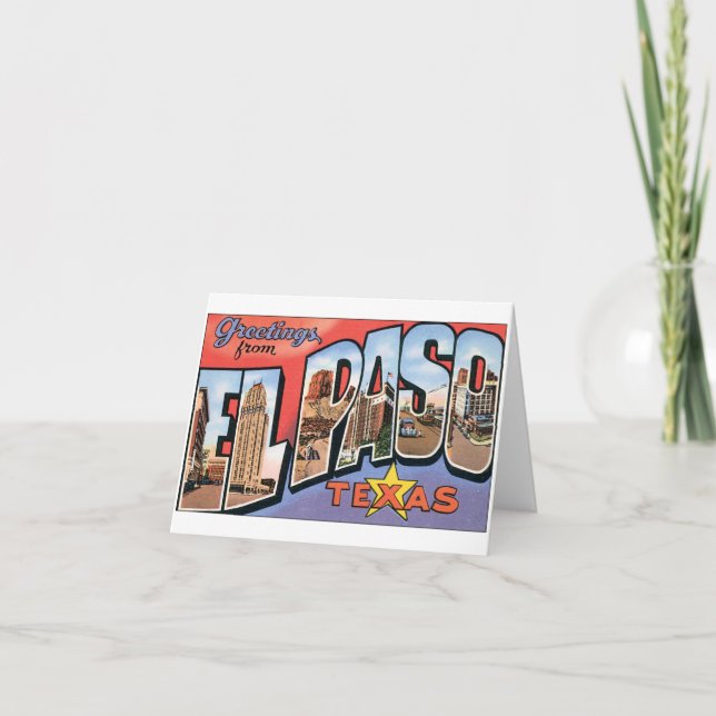 El Paso, Texas Notecard (Front)