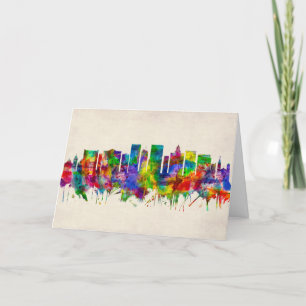 El Paso Texas Skyline Holiday Card