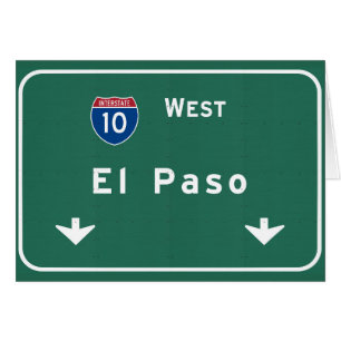 El Paso Texas tx Interstate Highway Freeway Road :