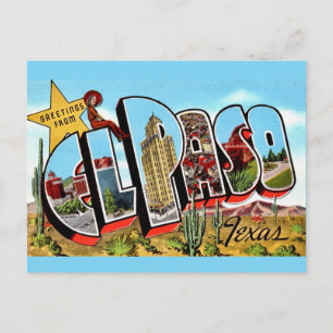 El Paso TX Postcard