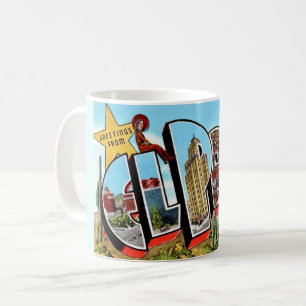 El Paso TX Postcard Coffee Mug
