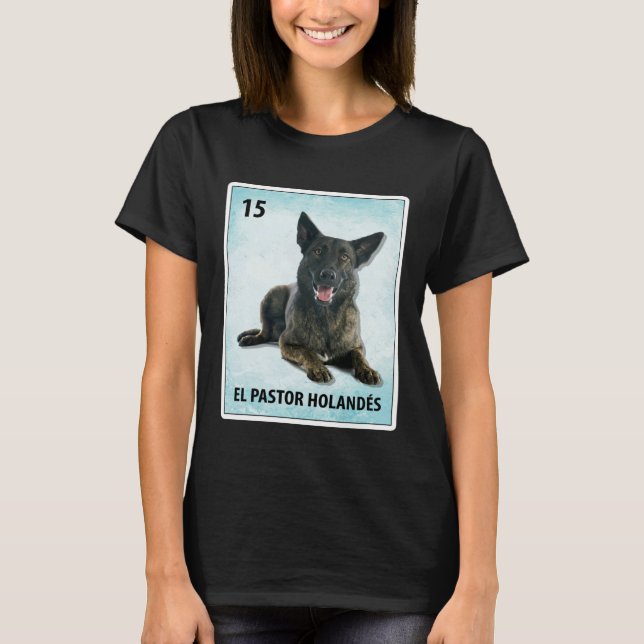 El Pastor Holandes Mexican Dutch Shepherd Cards T-Shirt (Front)