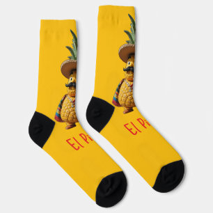 El PinCho Crew Socks - Pineapple Empire