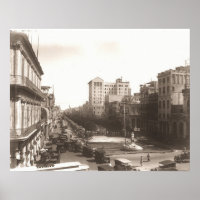 El Prado de La Habana 1920's Foto Antigua