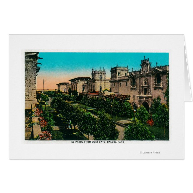 El Prado from West Gate, Balboa Park (Front Horizontal)