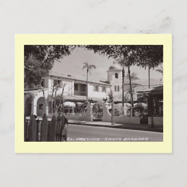 El Presidio, Santa Barbara, California Vintage Postcard (Front)