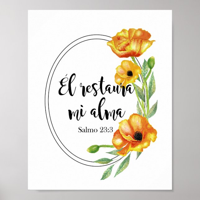 El restaura mi alma Póster Poster (Front)