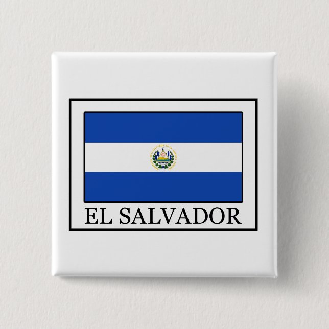 El Salvador 15 Cm Square Badge (Front)